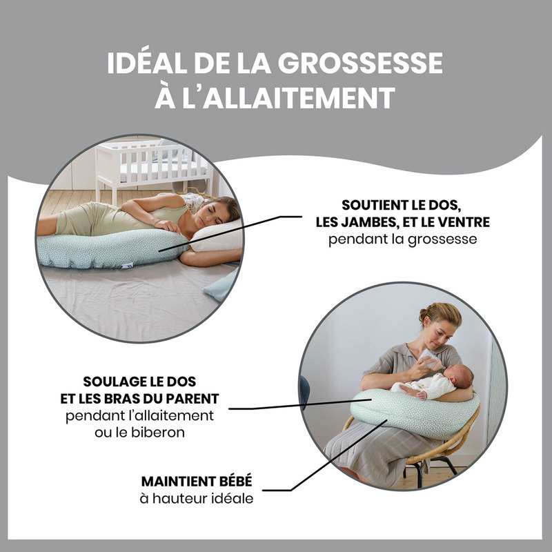Coussin de maternité Doomoo Buddy kaki
