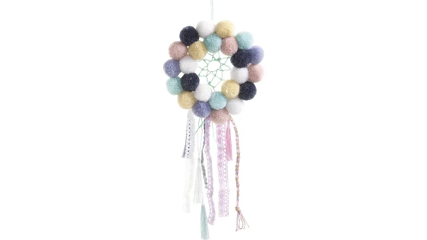 folia Woll-Pompons pastell 24 Stück
