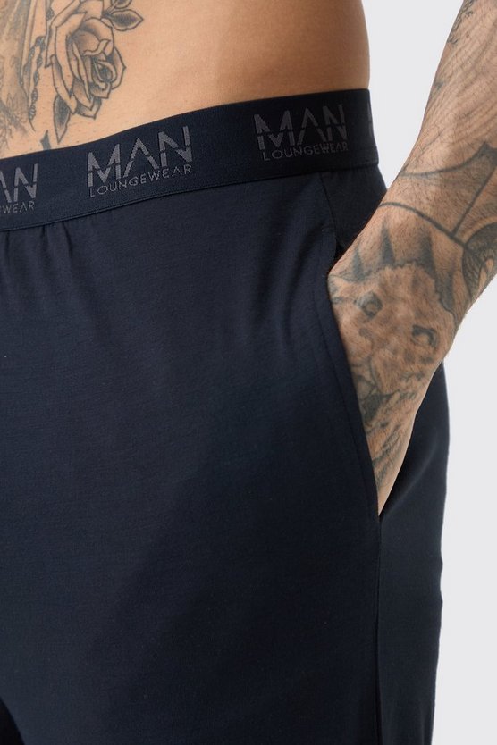 Tall Premium Loungewear-Shorts mit elastischem Bund