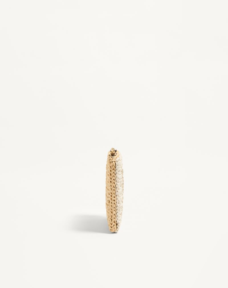 Valentino Garavani Viva Superstar Synthetic Raffia Clutch