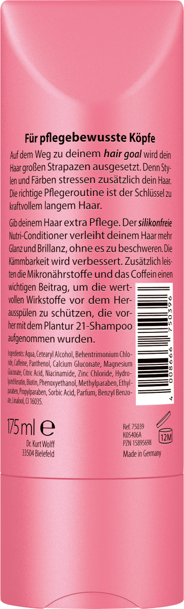 Conditioner Nutri Kraft & Glanz #langehaare, 175 ml