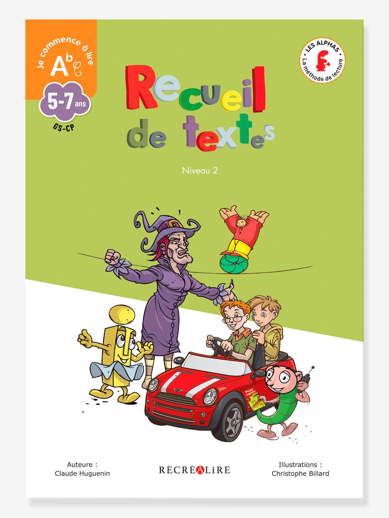 Livre Recueil de textes Niveau 2 méthode des Alphas