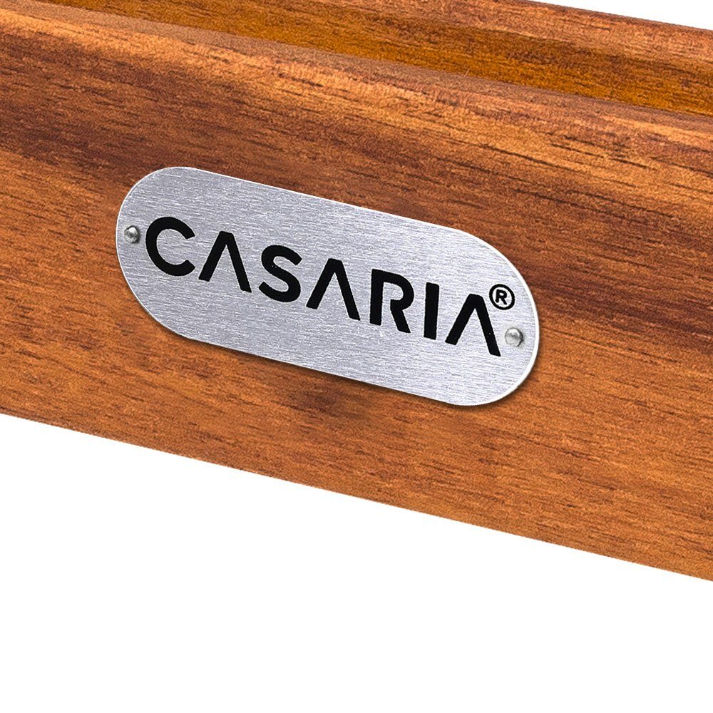 Casaria Klapptisch (1-St), Klappbar Holz 70x70x73cm 80kg Belastbar Akazie Balkon Garten Terrasse