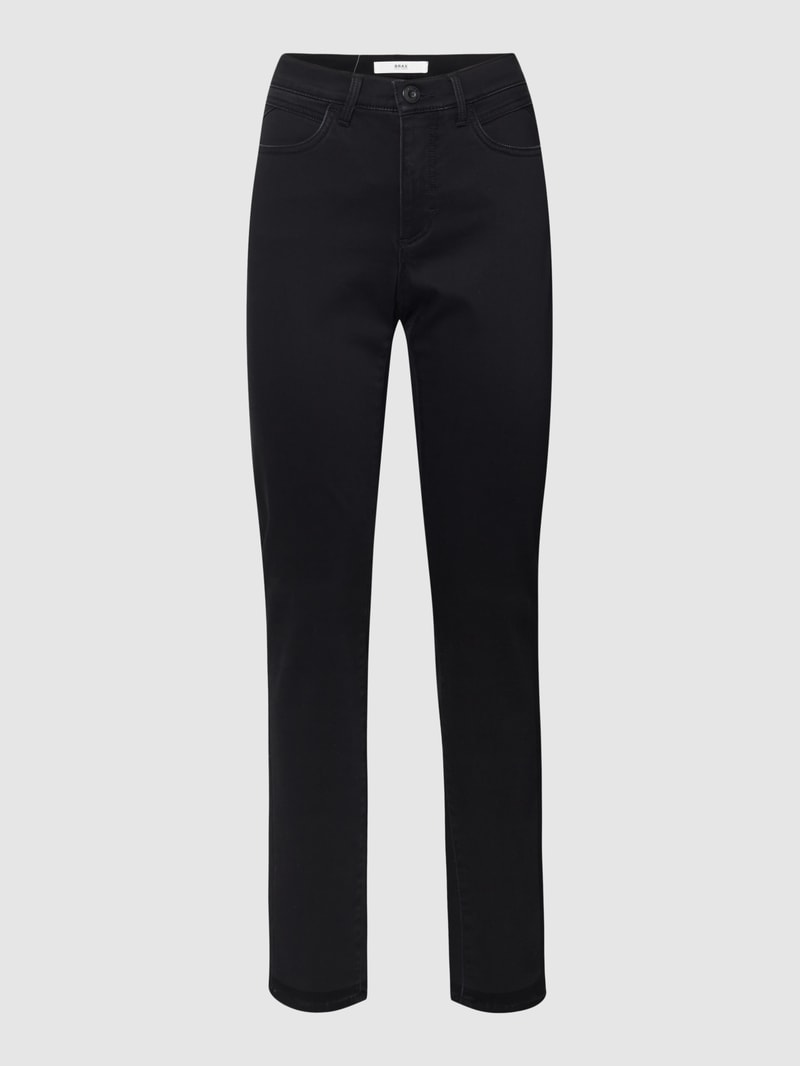 Slim Fit Jeans im 5-Pocket-Design in schwarz