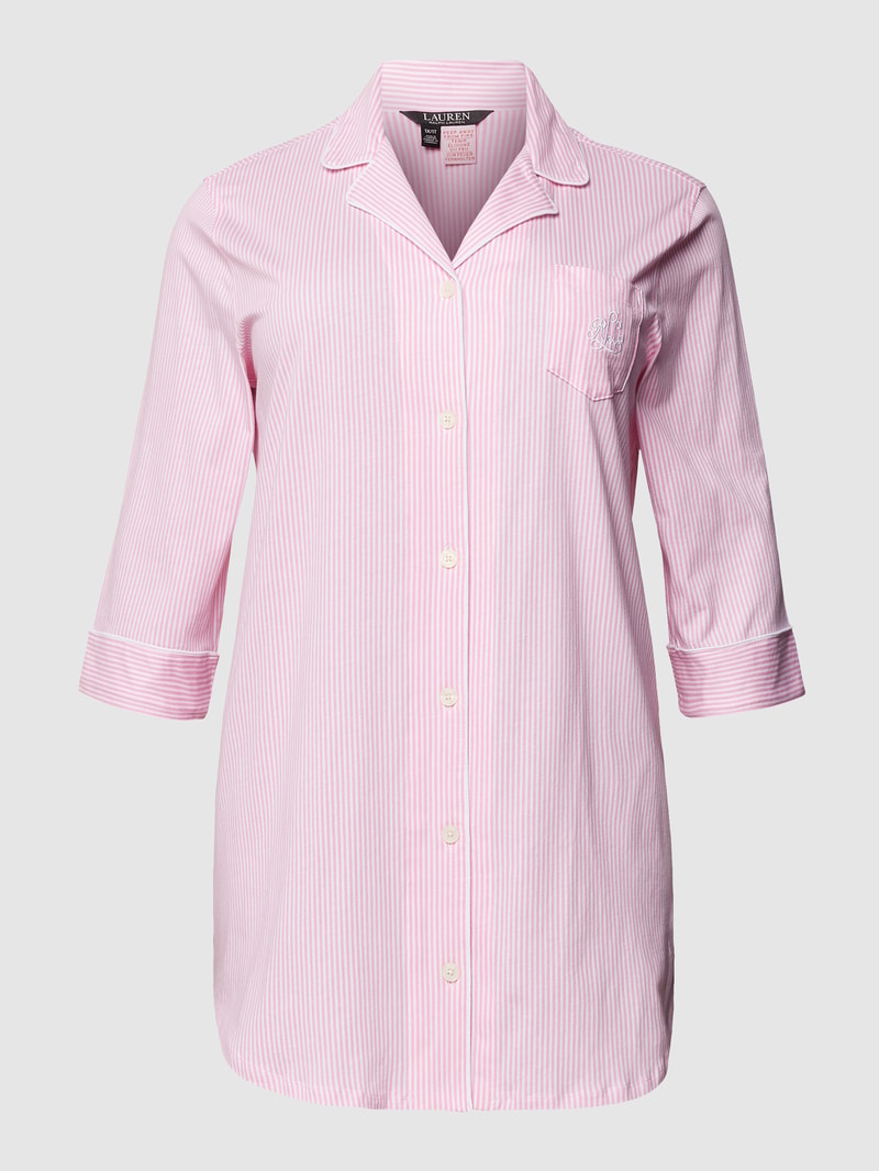 Nachthemd mit Allover-Muster in rosa