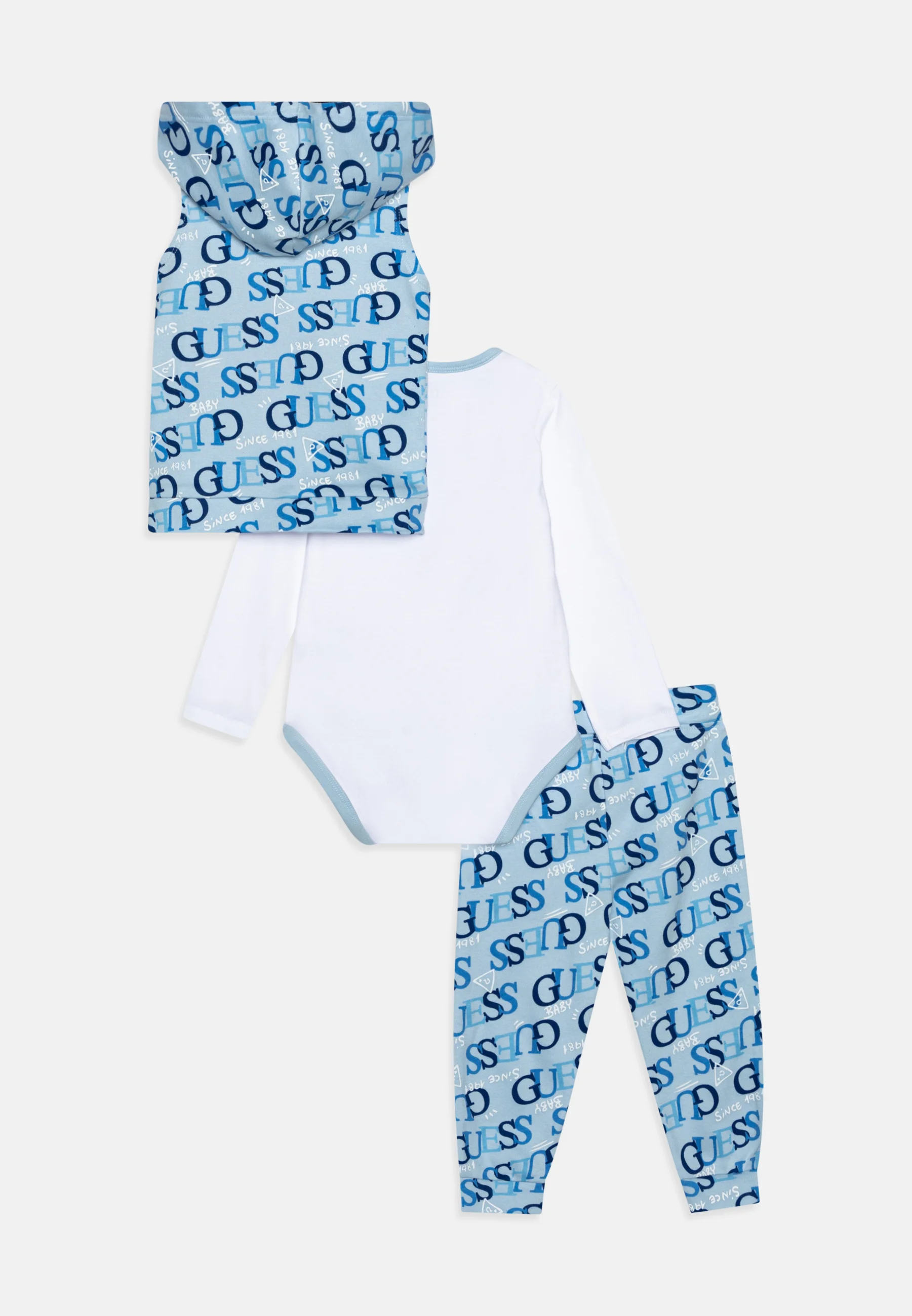 Guess CONJUNTO CON CAPUCHA PARA RECIÉN NACIDO - Pantalones