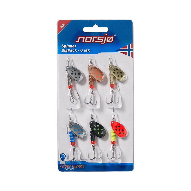 Norsjø Spinnere 6-pk 5 g, Norsjø
