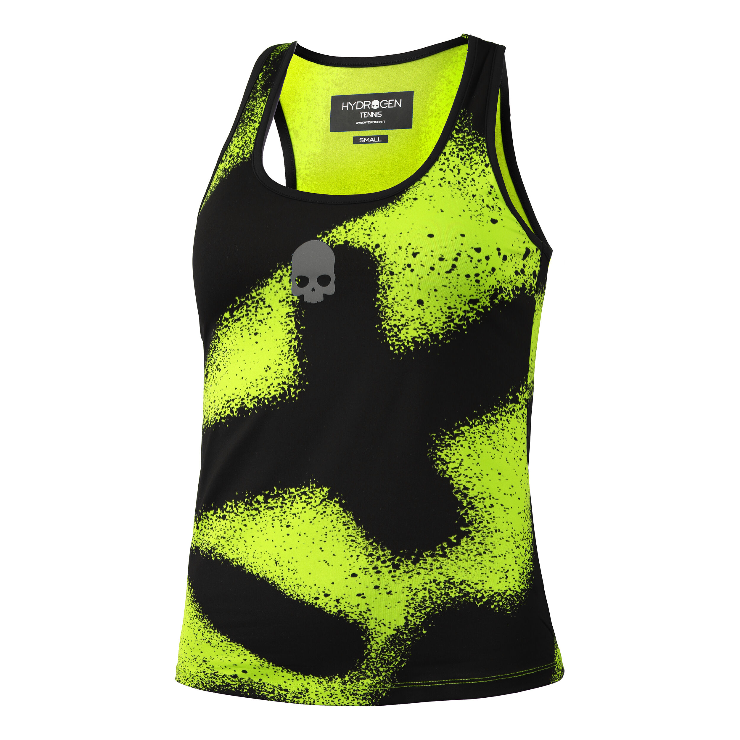 Spray Tank-Top Damen - Gelb, Schwarz