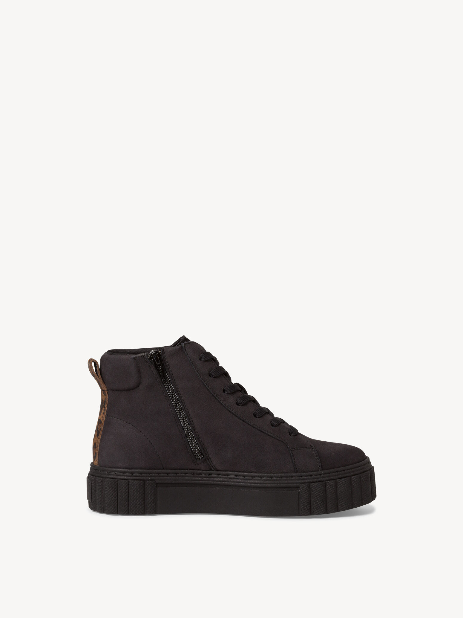 Bottine en cuir - noir