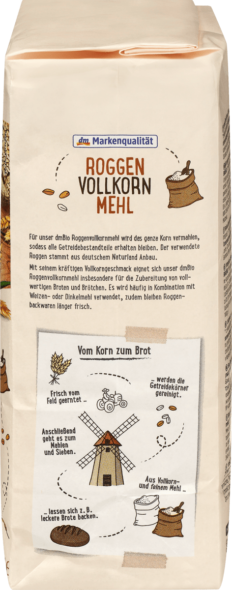 Mehl, Roggen Vollkorn, 1.000 g