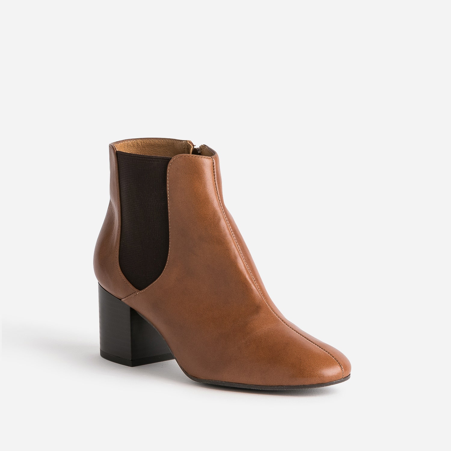 Chelsea boots à talon ERAM FLEX marron en cuir