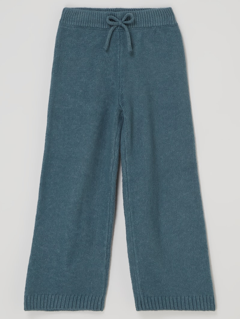 Strickhose mit Zierschleife Modell 'Venus' in helltürkis