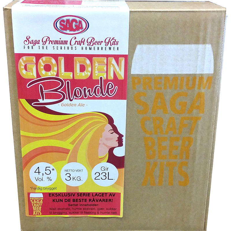 Golden Ale Saga Premium Craft beer kit
