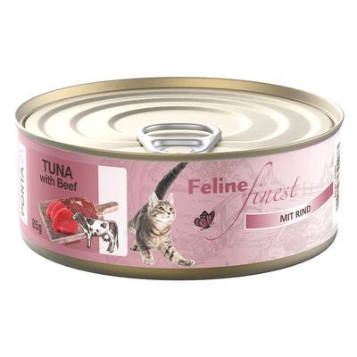 Sparpaket Feline Finest Katzen Nassfutter 24 x 85 g