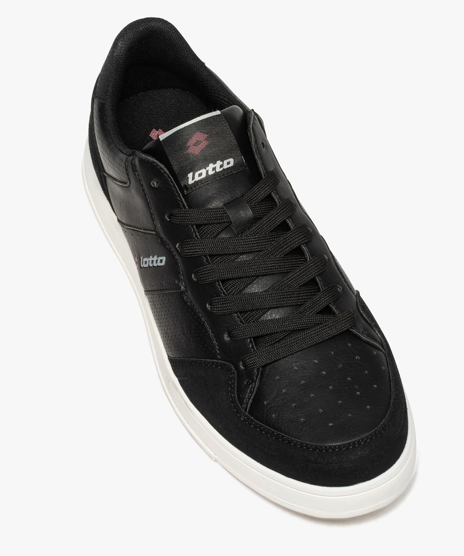 Baskets homme unies style skateshoes - Lotto noir | GEMO