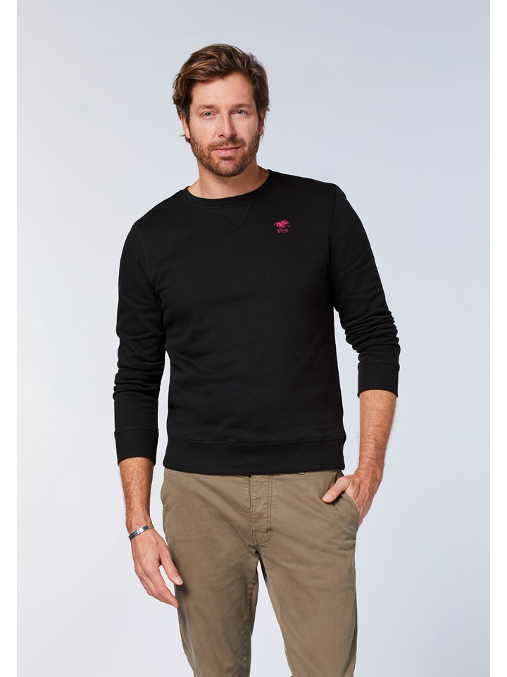 Polo Sylt Sweatshirt in Schwarz günstig kaufen