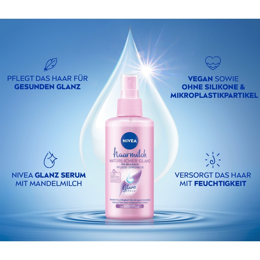 Haarmilch Natürlicher Glanz Mildes Pflegespray
