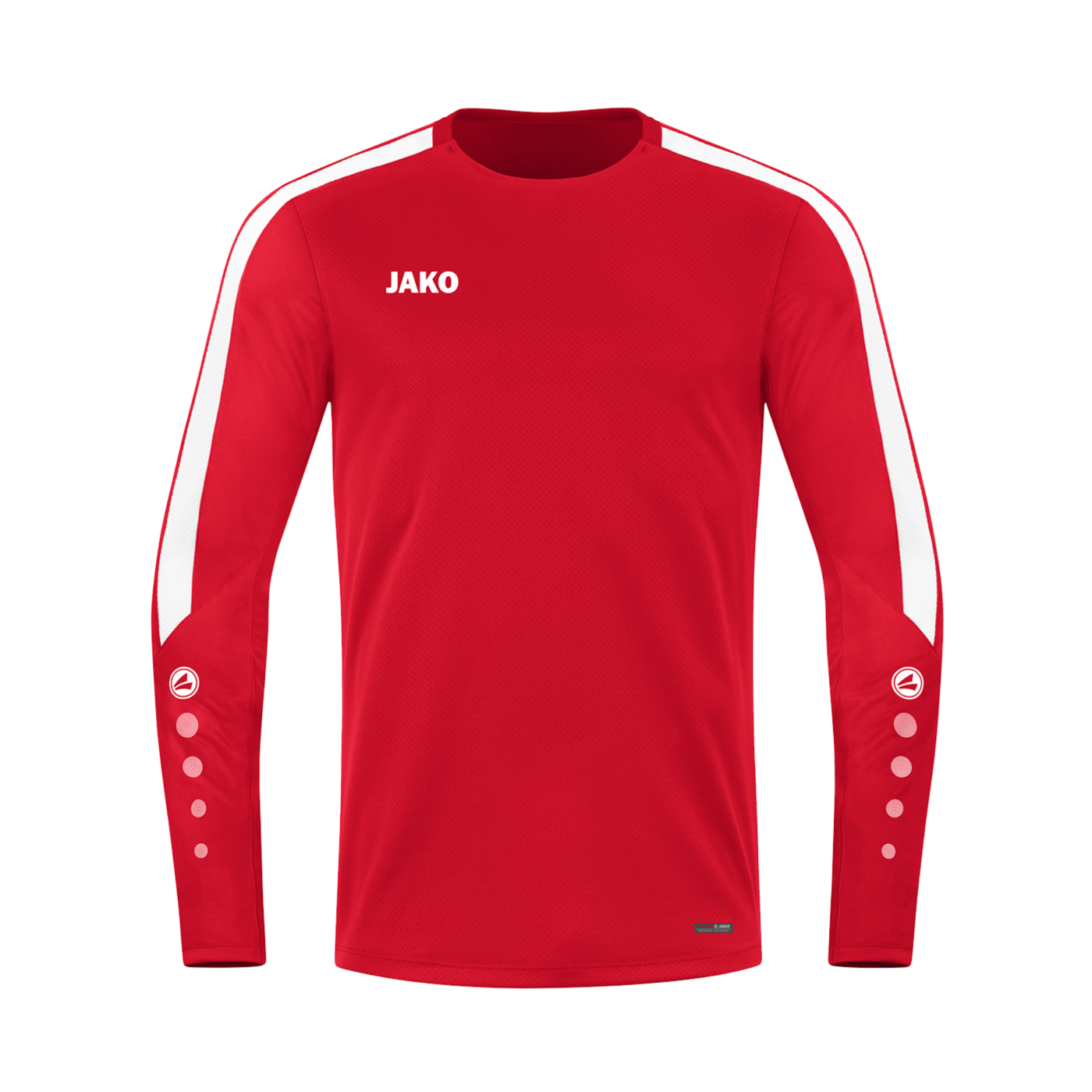 JAKO Power Sweatshirt Kids Rot Weiss F100