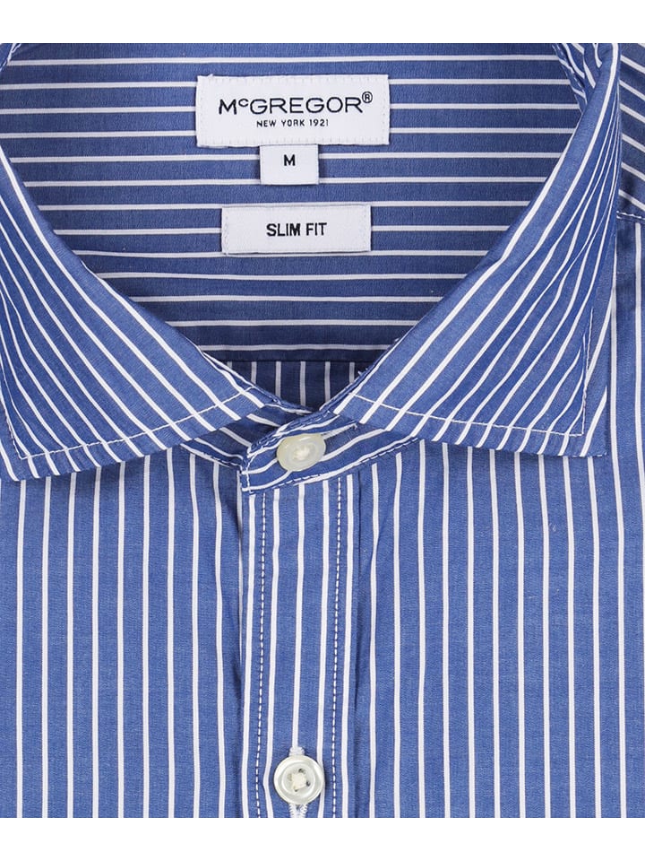 McGregor Hemd - Slim fit - in Blau günstig kaufen