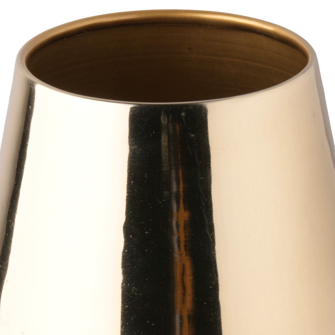 Kleiner Blumentopf in Gold-Optik