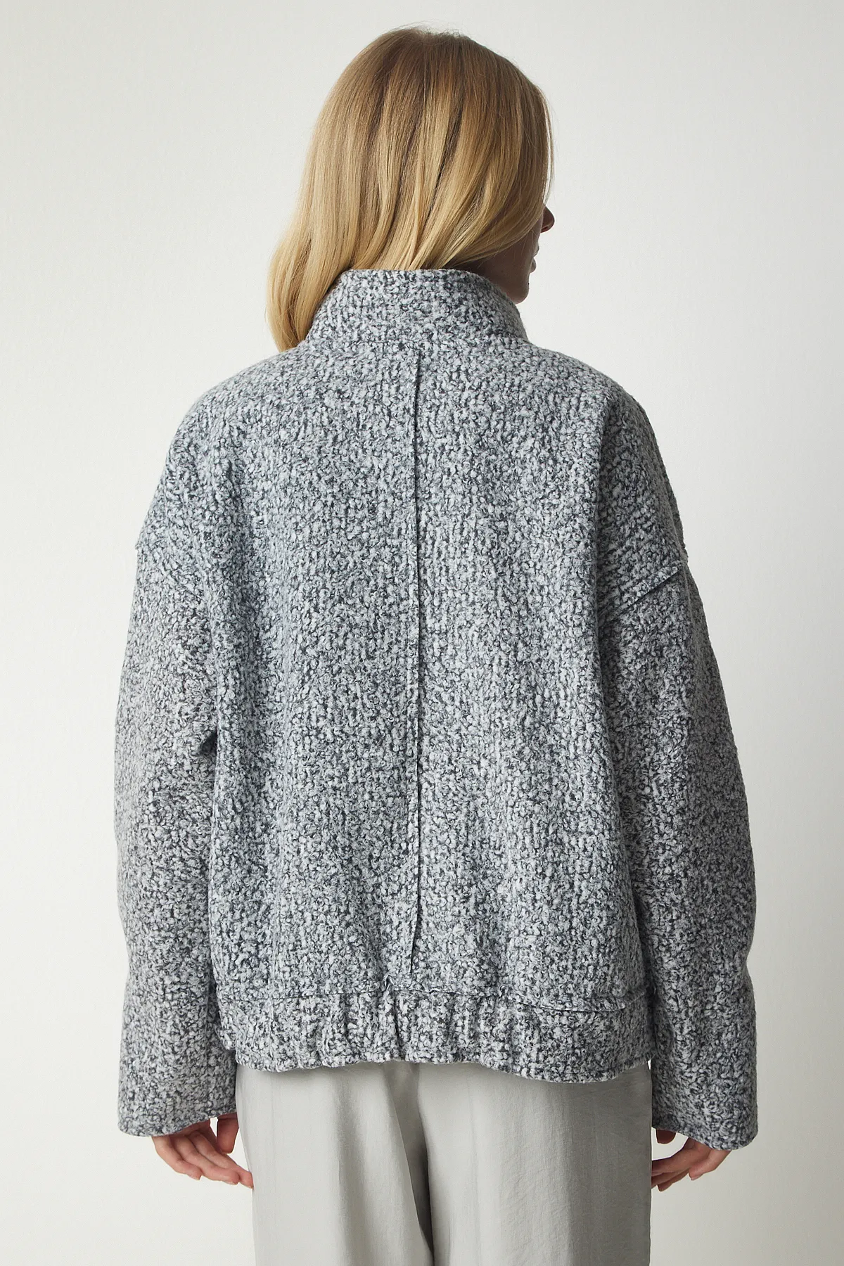 Happiness İstanbul  Jacke - Grau - Oversized