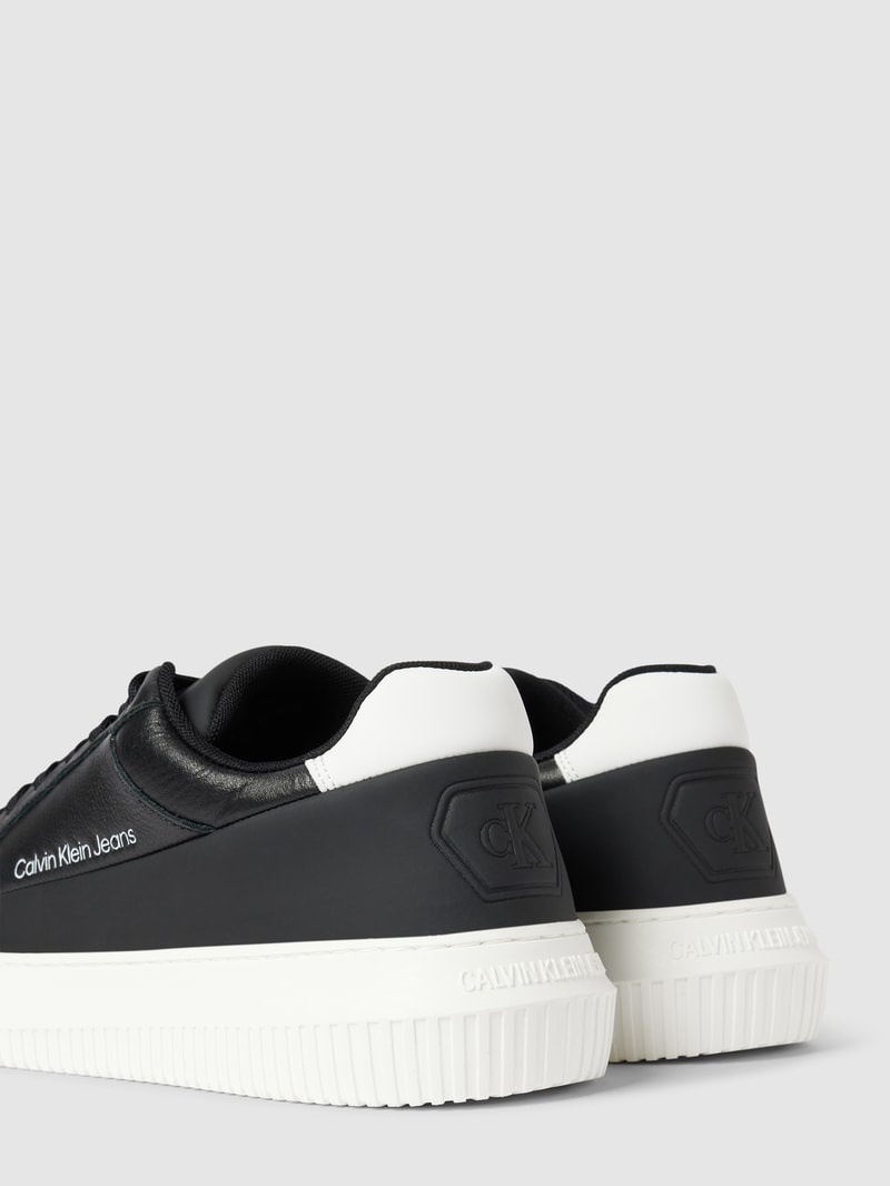 Sneaker aus Leder mit Logo-Prägung Modell 'CHUNKY CUPSOLE' in black