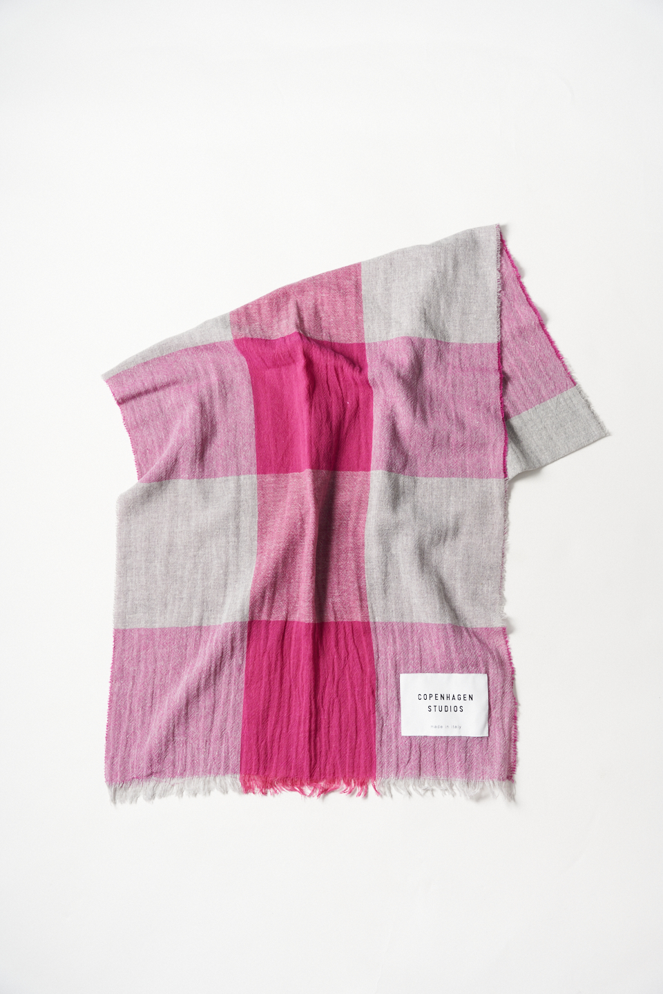 CPH SHAWL 7 cotton mix light grey/rose