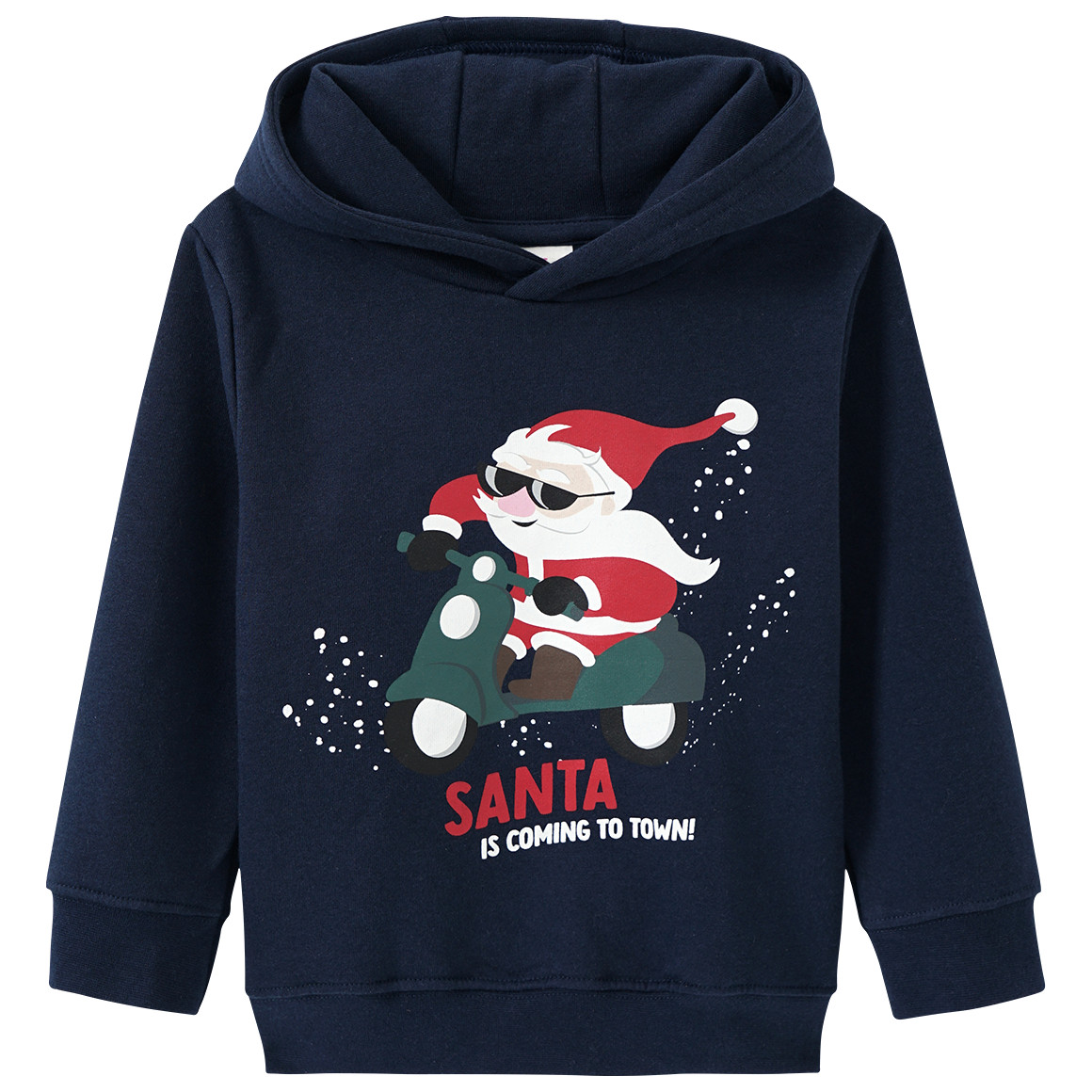 Jungen Hoodie im weihnachtlichen Design dunkelblau