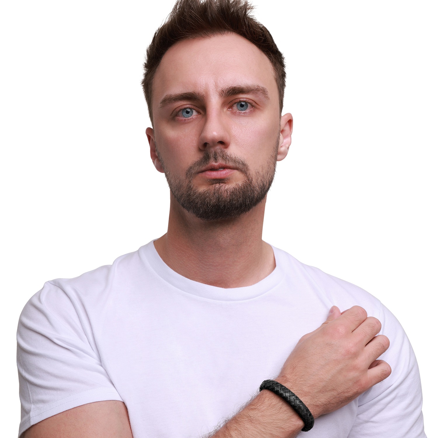 Heideman Enno fekete bőr karkötő