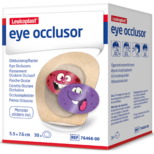 LEUKOPLAST eye occlusor 5,5 cmx7,6 cm  30 St  Pflaster
