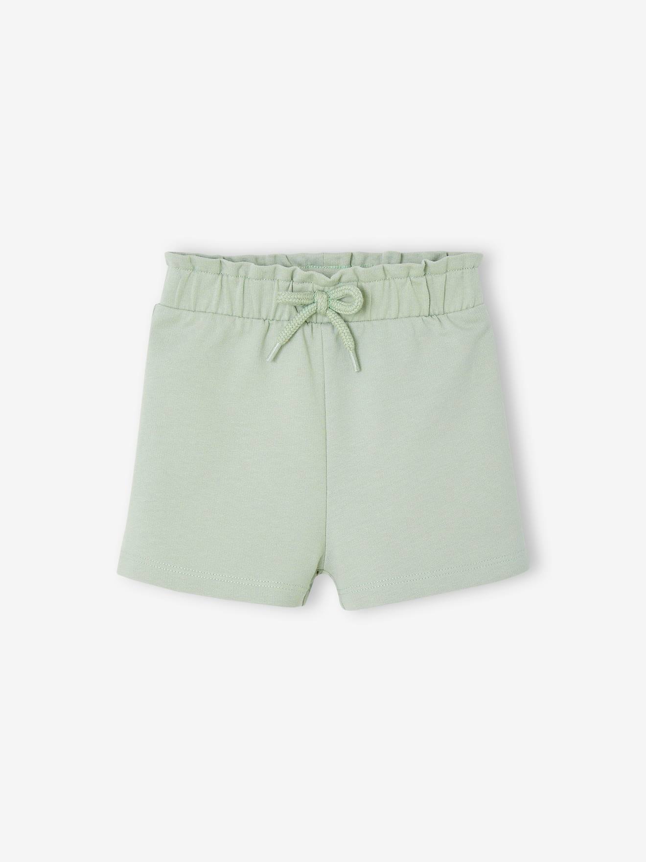 Vertbaudet Baby Sweat-Shorts mit Paperbag-Bund Oeko-Tex - fuchsia