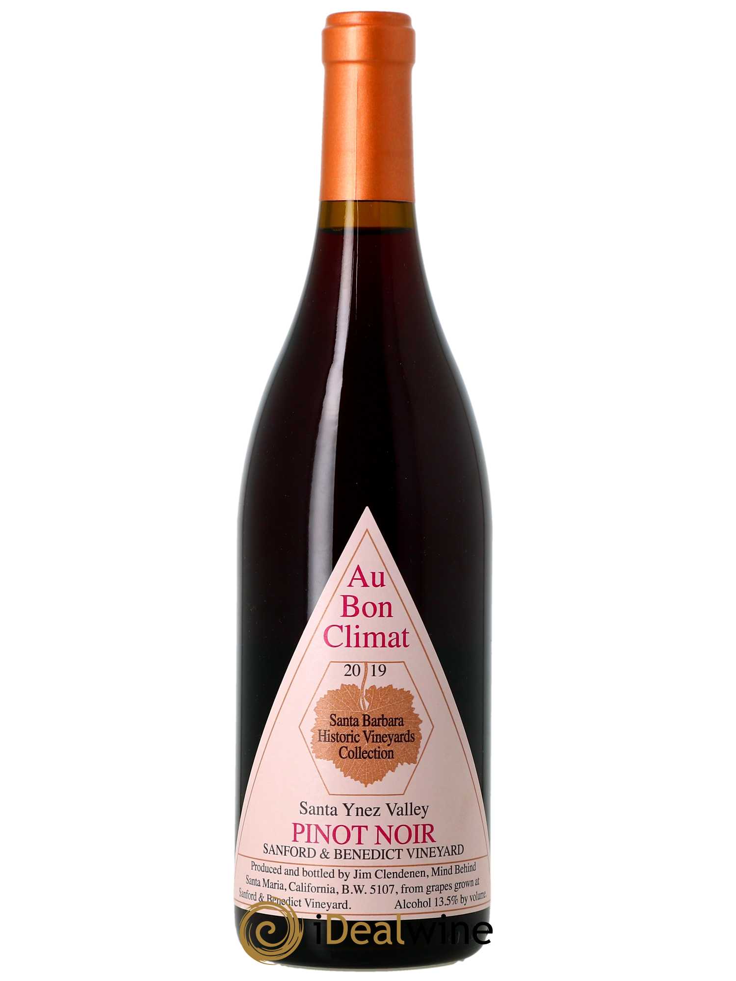 Santa Ynez Valley Pinot Noir Sanford & Benedict Vineyard Au Bon Climat  2019 - Lot de 1 Bouteille