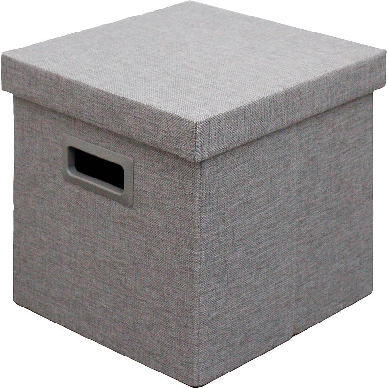 Home Oppbevaringsboks m/lokk 30x30x30 cm sammenleggbar