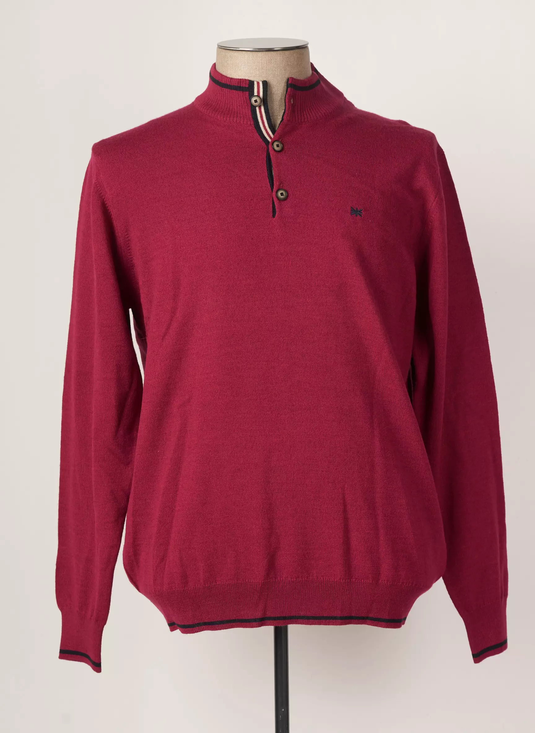Brown Jury Pulls Homme couleur rouge