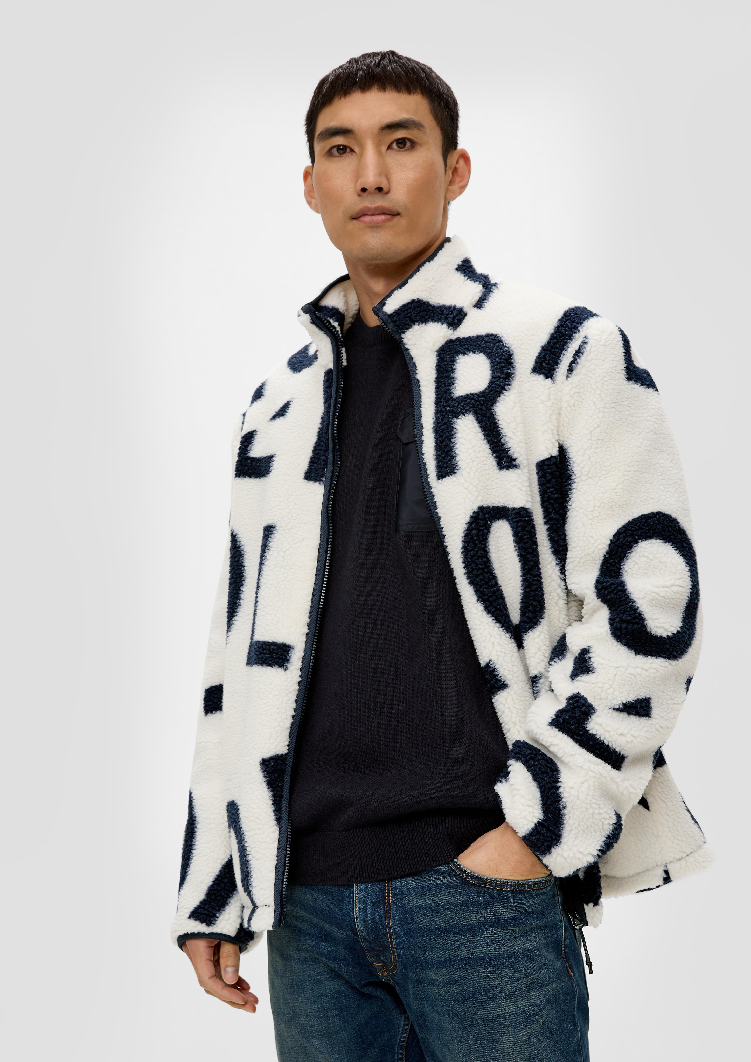 Jacquard-Jacke mit Print  2139198-02F3