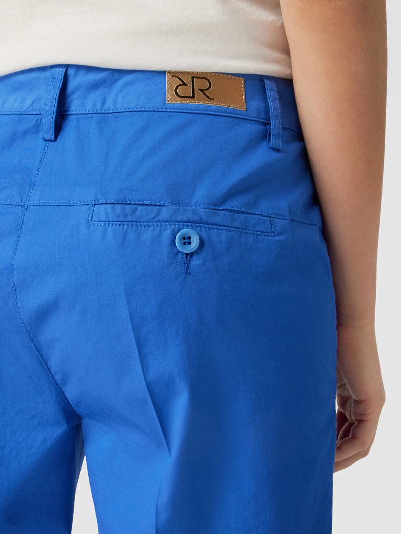 Chino-Shorts mit Bügelfalten Modell 'Marilyn' in blau