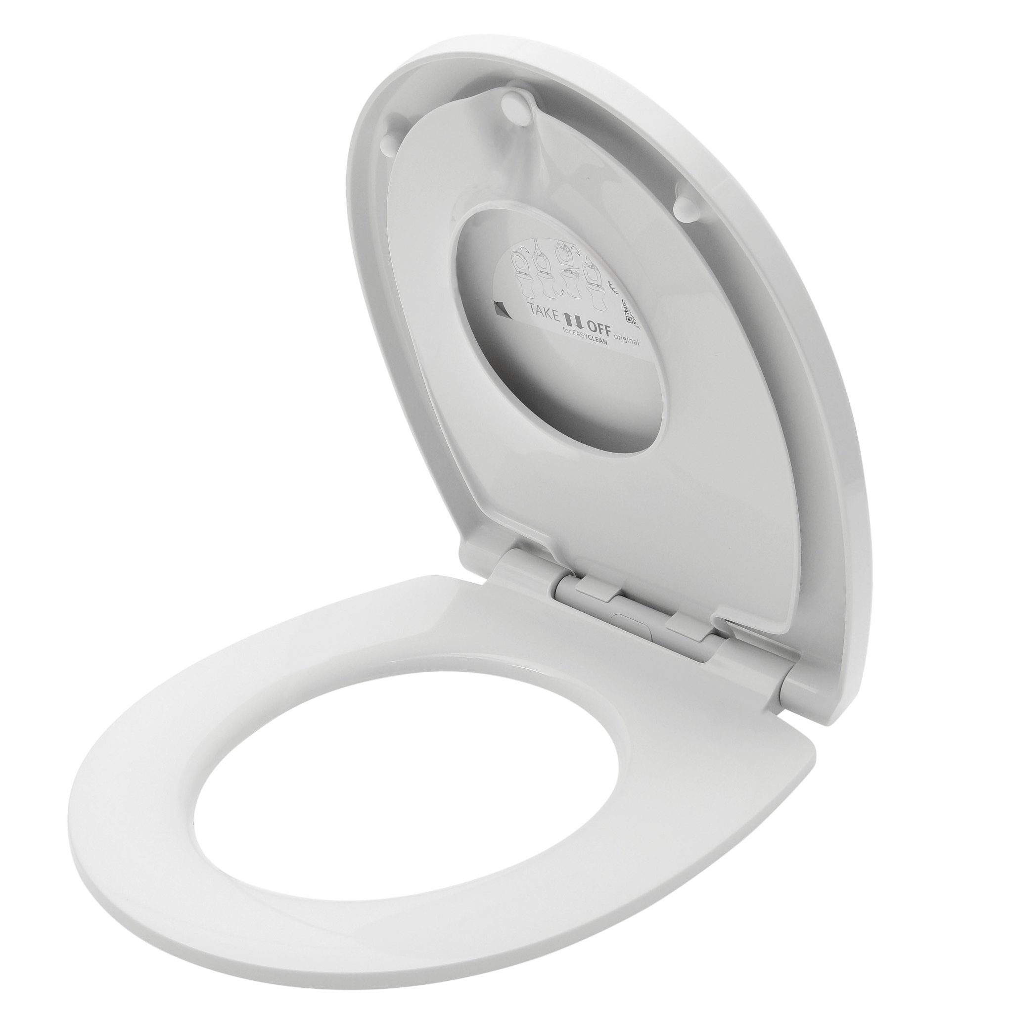 LUVETT Kinder-WC-Sitz Familie C490 (Komplett-Set, Kindersitz-Einlage), mit Original SoftClose® Absenkautomatik, Duroplast