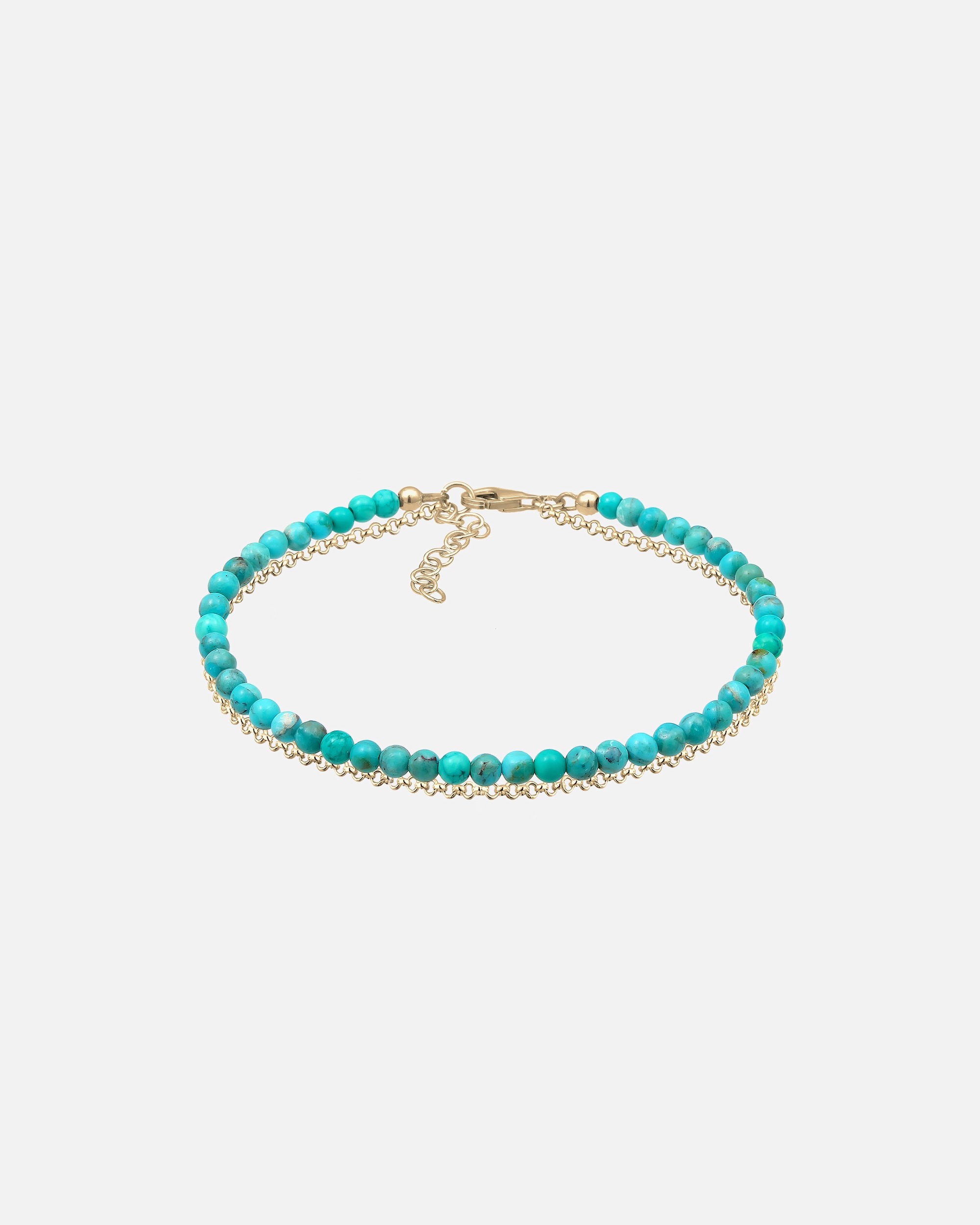 Elli Ladies Layer Howlith Gemstone Boho perle iz 925 sterling srebra, pozlačene