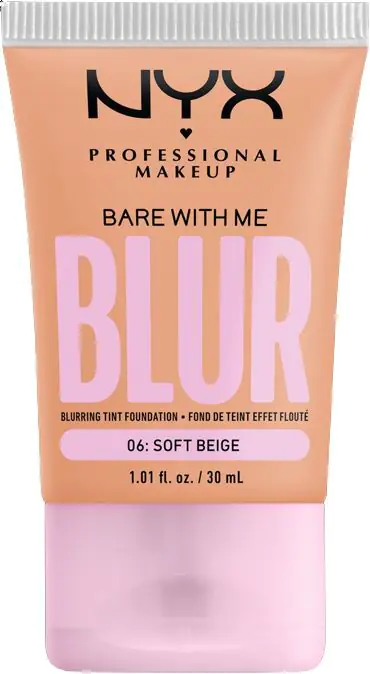 NYX Bare With Me Blur švelnaus smėlio spalvos makiažo pagrindas