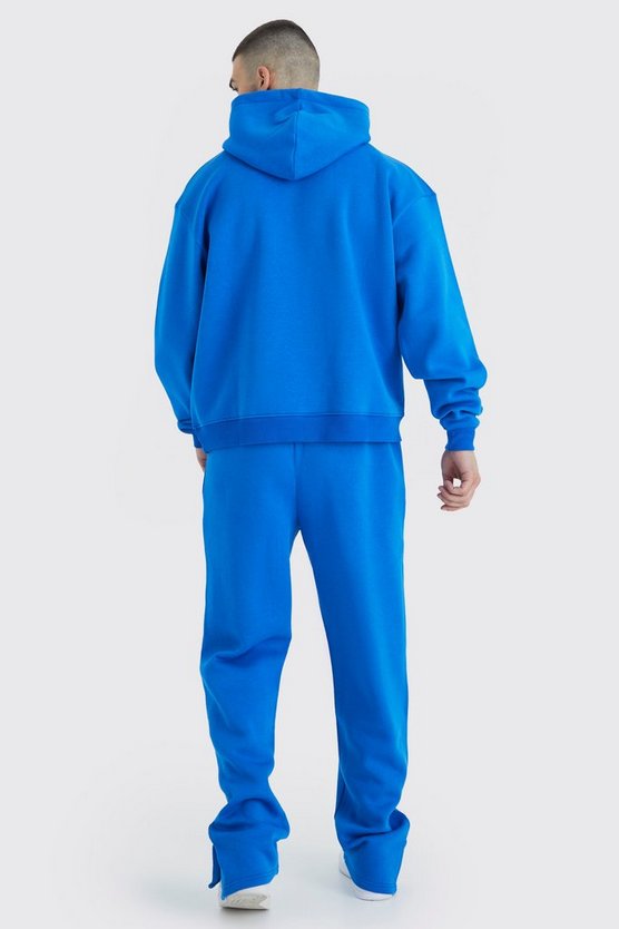 Tall kastiger Oversize Trainingsanzug mit geteiltem Saum