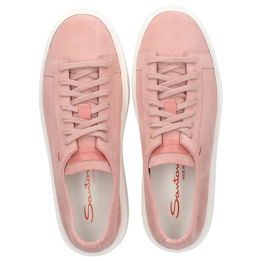Santoni - Sneaker low 60780 Veloursleder - pink