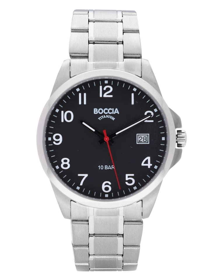 Boccia Herren-Armbanduhr Titan/Schwarz günstig kaufen onesize