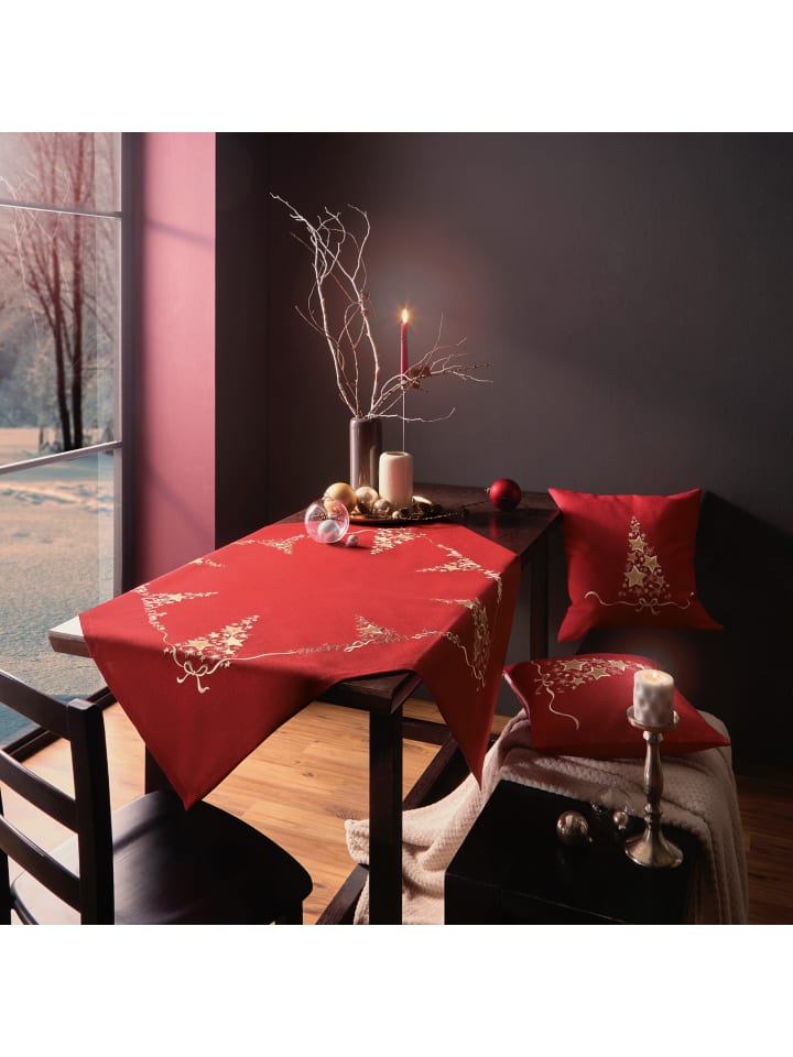 Erwin Müller Tischläufer in rot günstig kaufen 50 x 150 cm