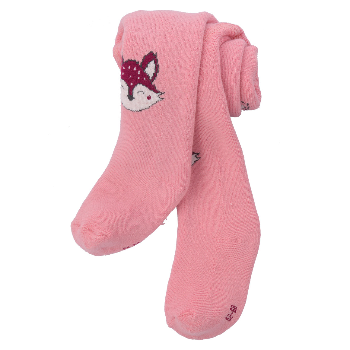 2 Baby Frottee-Strumpfhosen mit Fuchs-Motiven