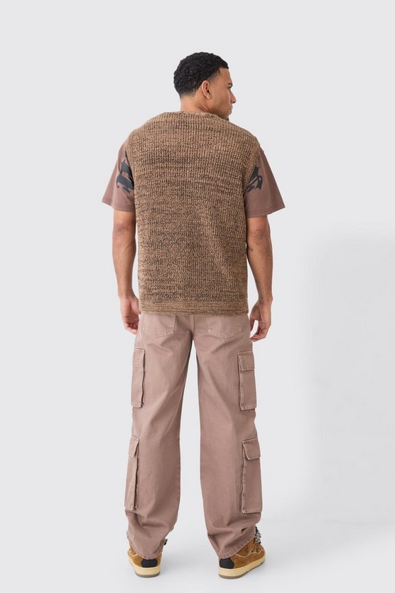 Lockere Cargo-Jeans