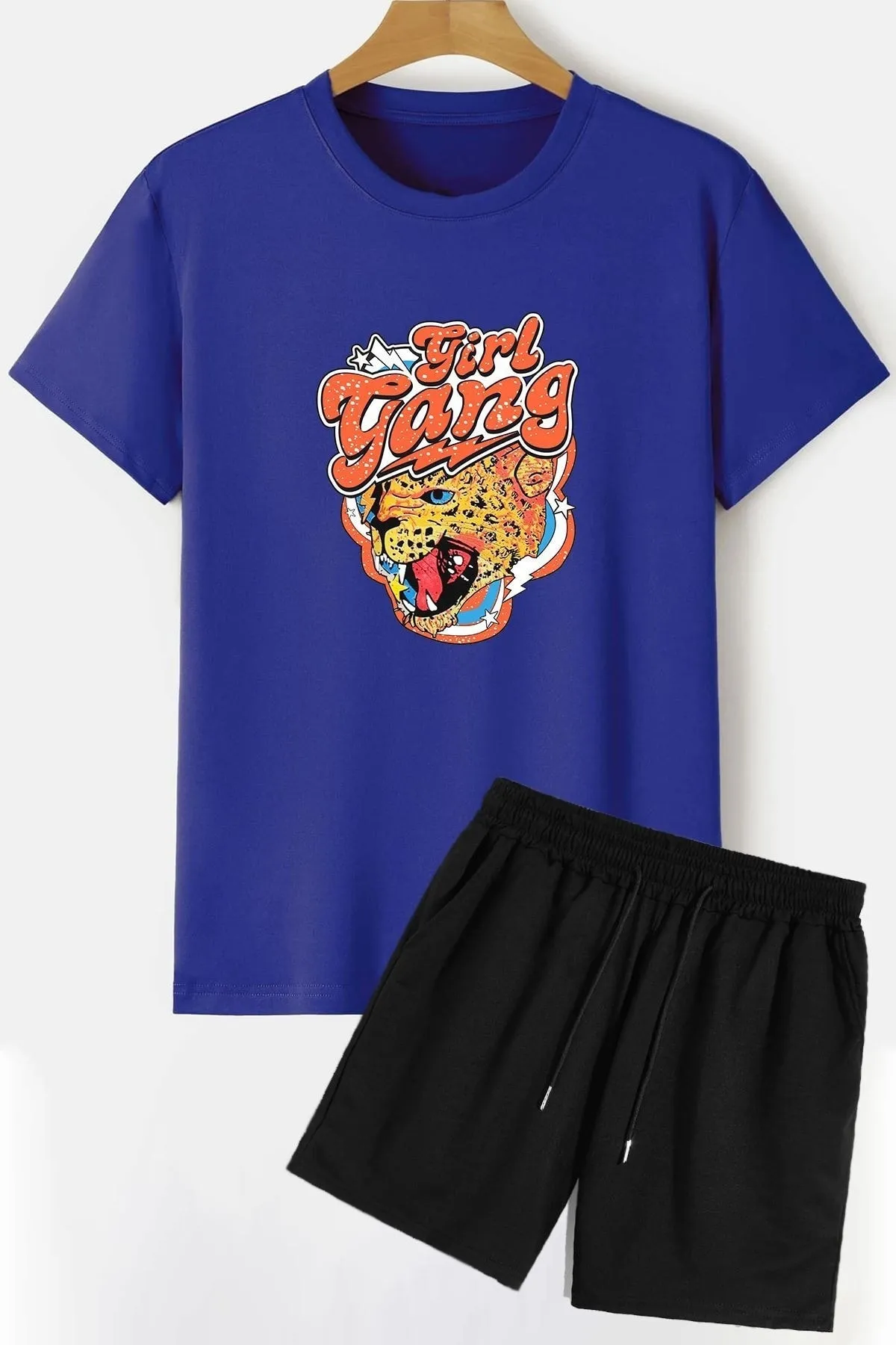 trendypassion  Girlgang Shorts T-Shirt-Trainingsanzug-Set