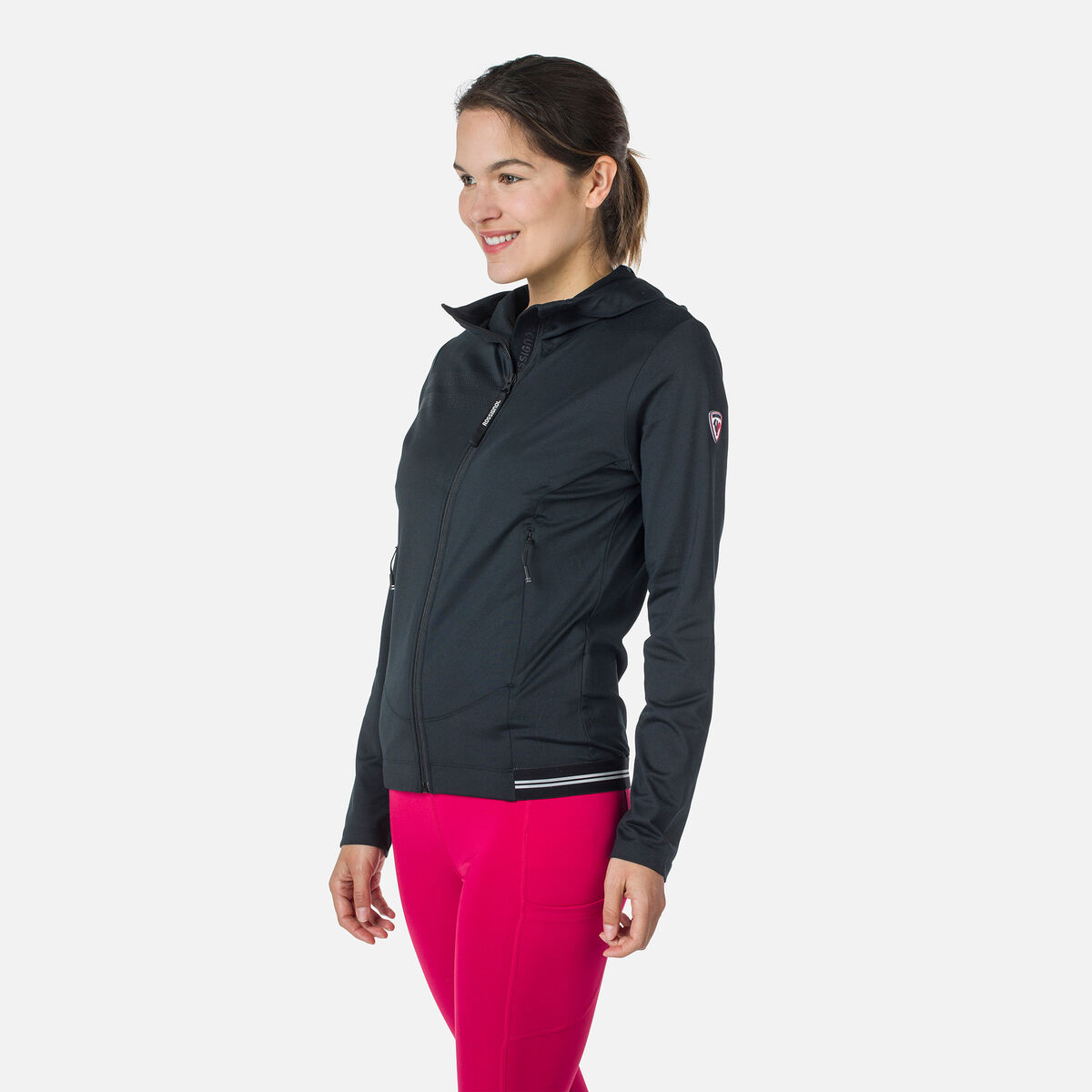 Eco Kapuzenpullover mit durchgehendem Reißverschluss für Damen