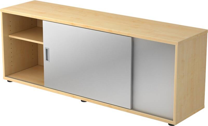 Hammerbacher Sideboard V1758S Ahorn, Silber 1.600 x 400 x 596 mm