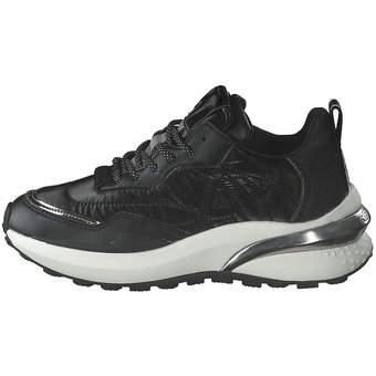 Replay Athena Quilt Sneaker in schwarz