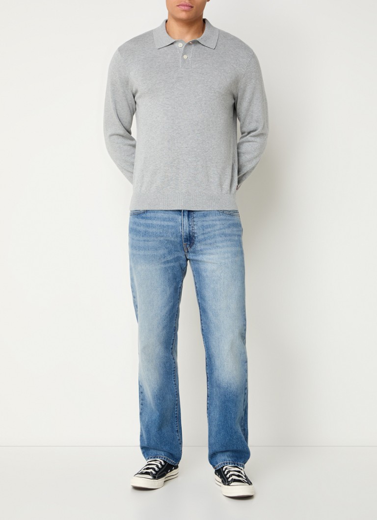 Tricou polo Levi's confecționat din material tricotat fin, croială clasică, mânecă lungă.